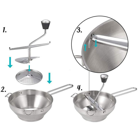 Stainless Steel Food Mixer and Grinder: