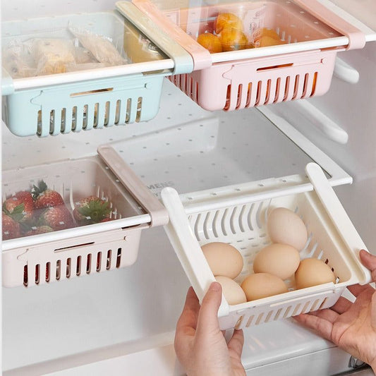 Retractable Refrigerator Divider Storage Rack