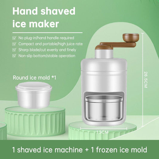 Compact Manual Ice Breaker: Effortless Shaved Ice Maker for Continuous Ice Making