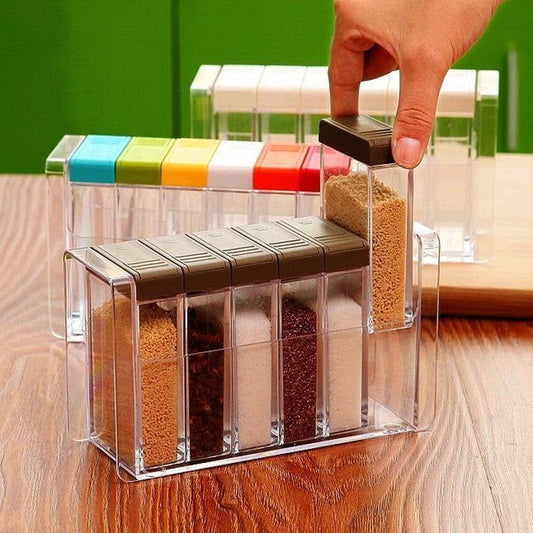 Transparent Spice Jar Storage Container: Organize Your Spices with Clarity