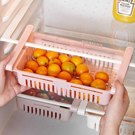 Retractable Refrigerator Divider Storage Rack